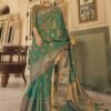Satrani Woven, Embellished, Paisley, Self Design Banarasi Organza, Jacquard Saree