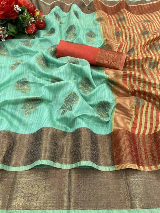 TRINITI FAB Woven Mysore Pure Silk Saree
