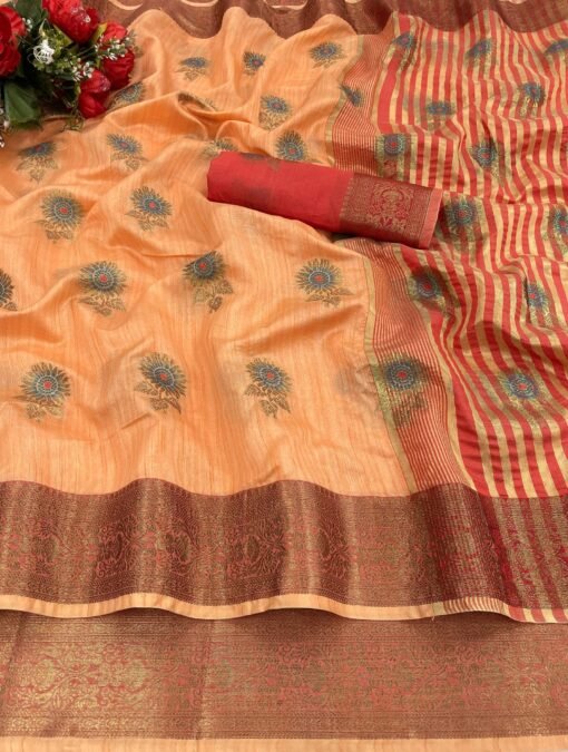 TRINITI FAB Woven Mysore Pure Silk Saree