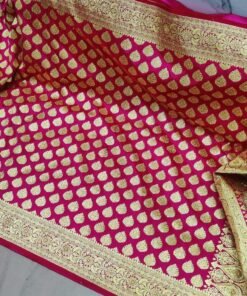MUBARAK Woven Banarasi Silk Blend Saree