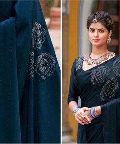 Laxmipati Sarees Embroidered Bollywood Silk Blend Saree