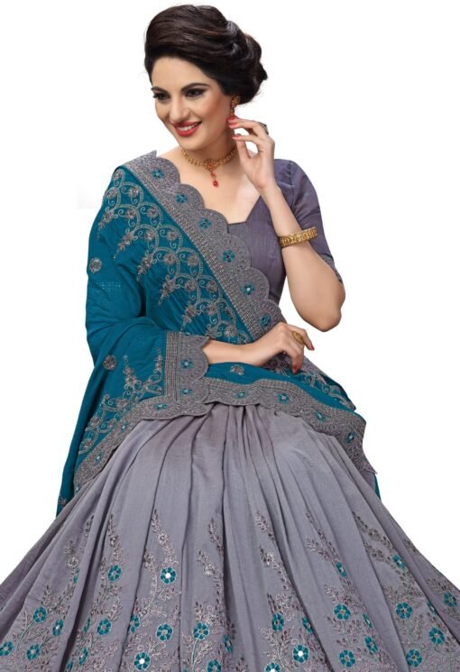 UJJWAL CREATION Embroidered Bollywood Silk Blend, Art Silk Saree
