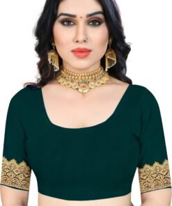 Niza Fashion Embellished Bollywood Silk Blend Saree
